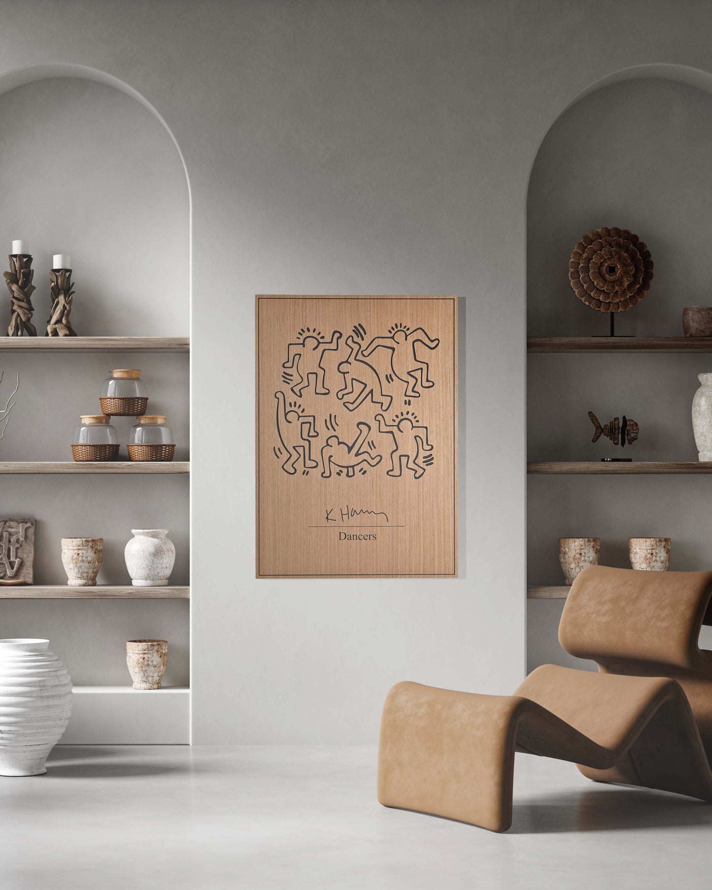 keith haring Dancers - wooden wall decoration keith haring