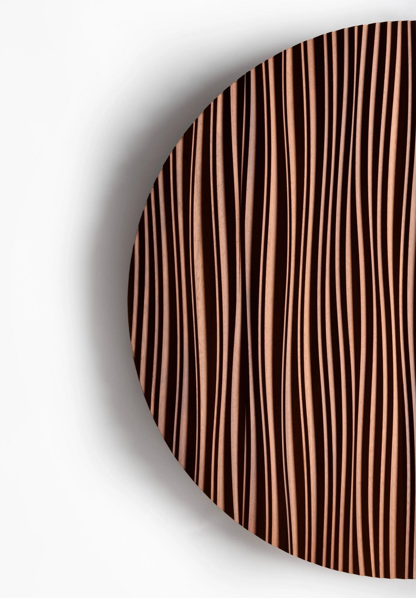 Detailed perspective revealing subtle ridges in the line motif, offering big wall decor texture and new home gift ideas appeal.