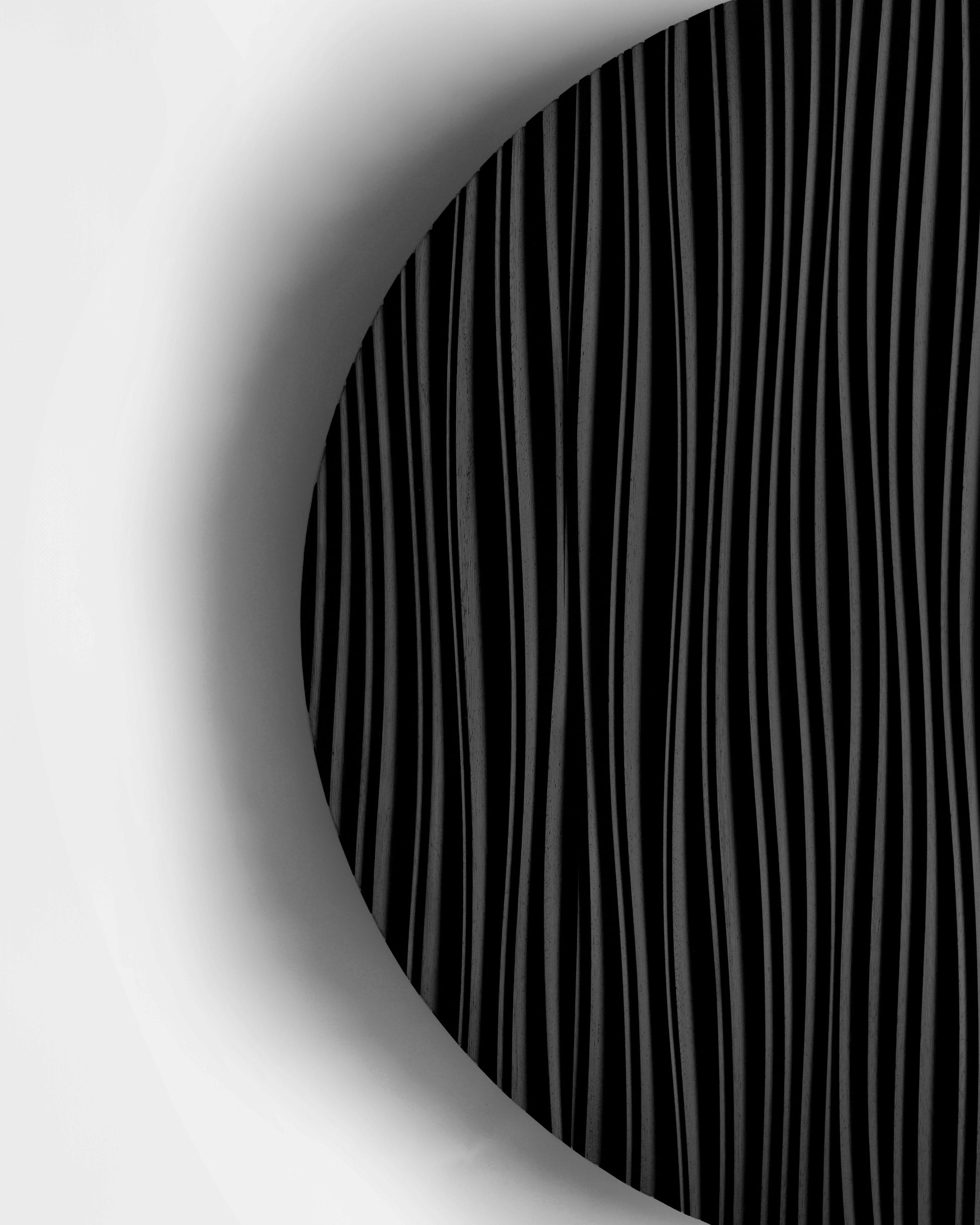Detailed perspective revealing subtle ridges in the line motif, offering big wall decor texture and new home gift ideas appeal.