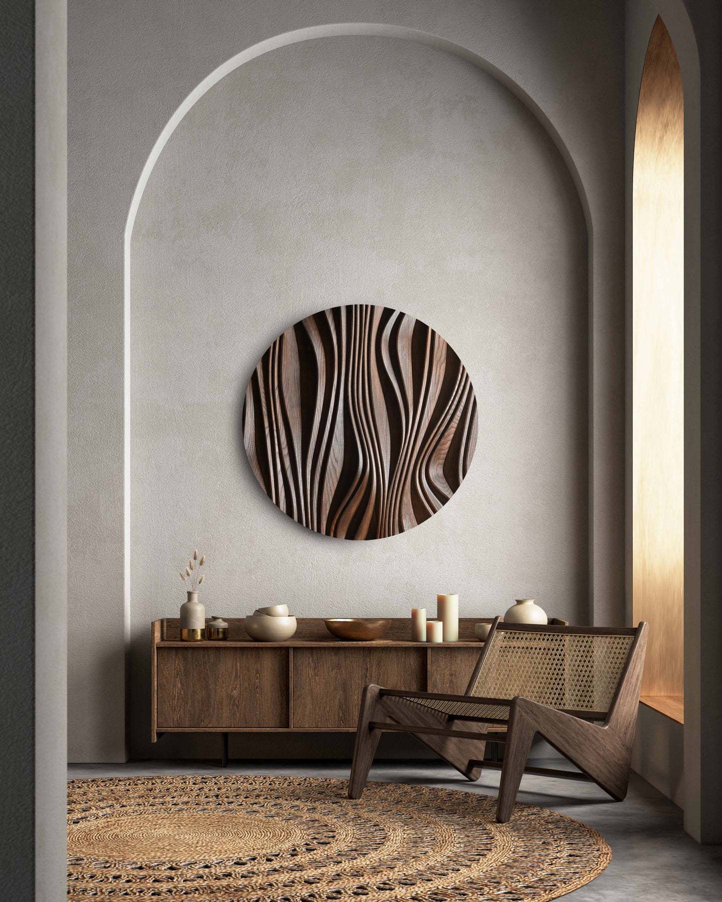 Forest ash - Round Wall Decorations